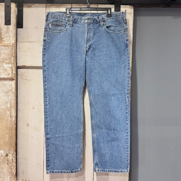 Carhartt Other - Men's Carhartt Blue Jeans Work Pants 38x30 B480 DPS Traditional‎ Fit VGC - 1